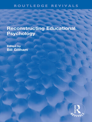cover image of Reconstructing Educational Psychology